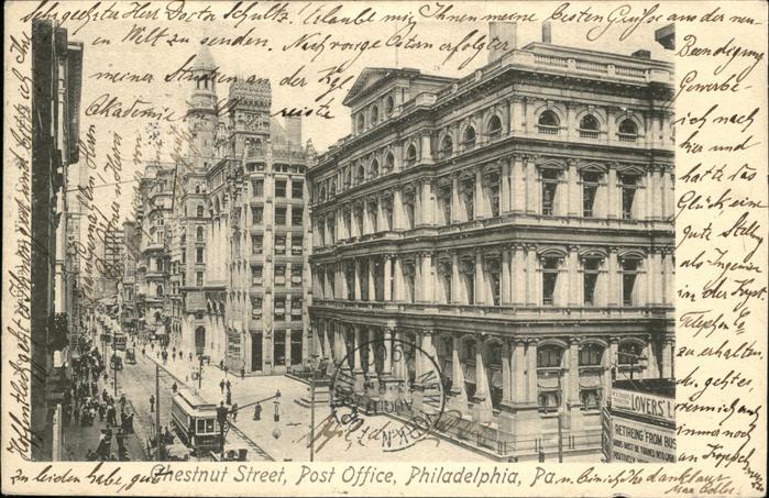 Philadelphia Pennsylvania Chestnut Street Post Office