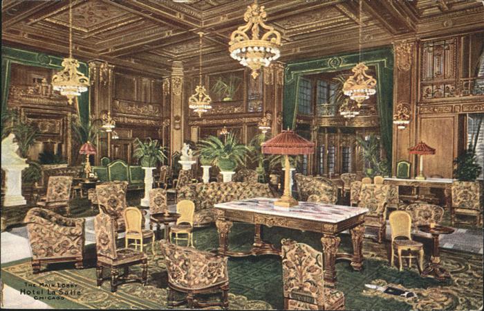 Chicago Illinois Hotel La Salle Main Lobby