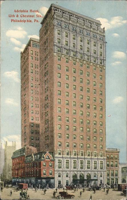 Philadelphia Pennsylvania Adelphia Hotel Autos