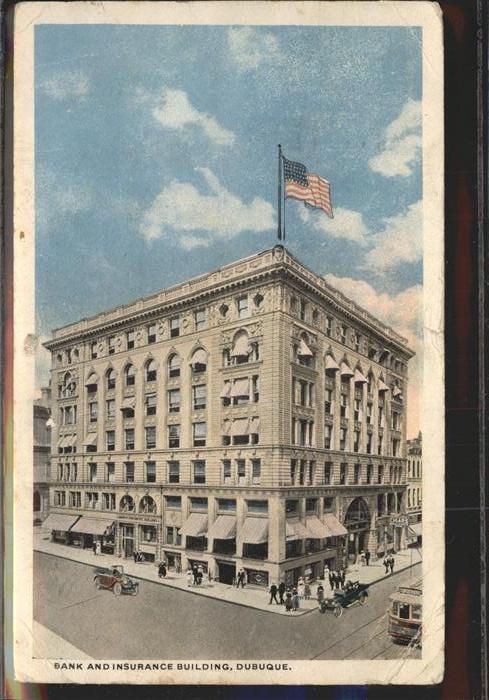 Dubuque Bank Insurance Building Auto Strassenbahn