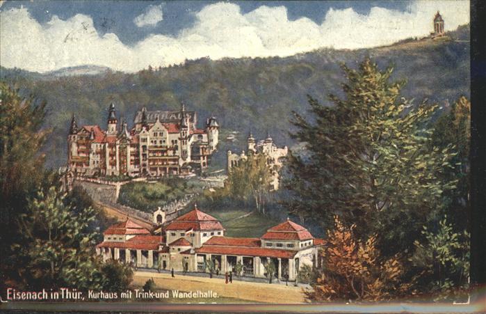 Eisenach Thueringen Kurhaus mit Trink und Wandelhalle