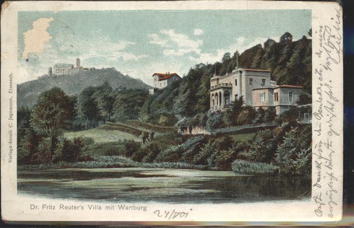 Eisenach Thueringen Reuters Villa mit Wartburg