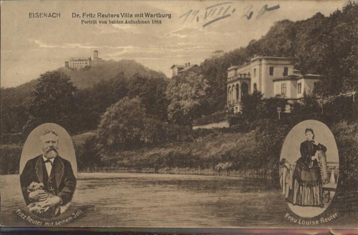 Eisenach Thueringen Reuters Villa mit Wartburg Fritz und Lo