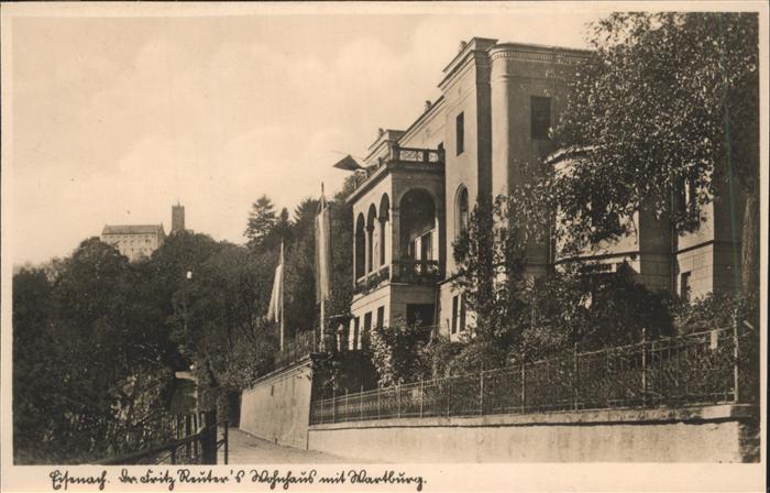 Eisenach Thueringen Reuters Wohnhaus mit Wartburg