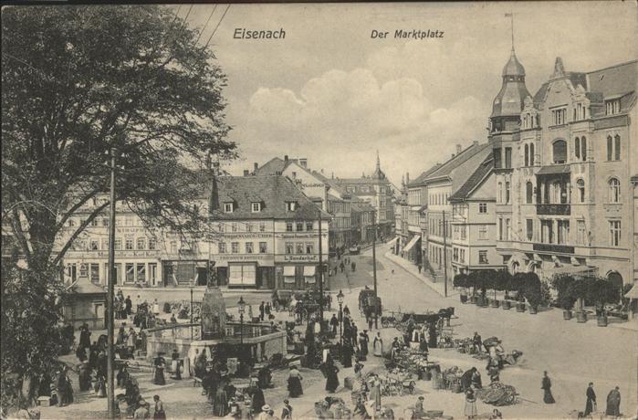Eisenach Thueringen Partie am Marktplatz