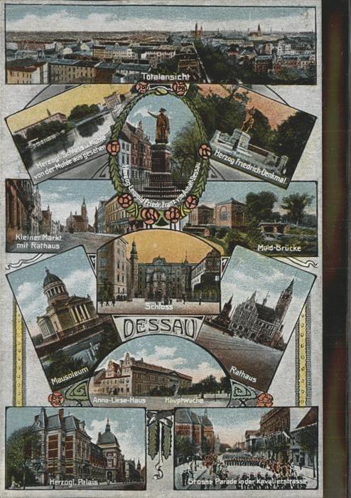 Dessau-Rosslau Teilansicht und Sehenswürdigkeiten