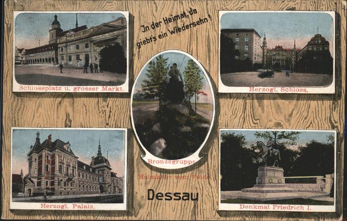 Dessau-Rosslau Schlossplatz Herzogl Schloss und Palais