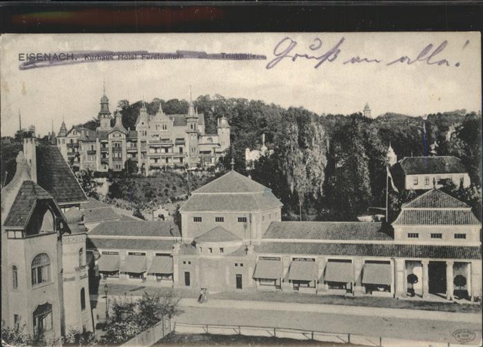 Eisenach Thueringen Kurhaus Hotel Fürstenhof Feldpost