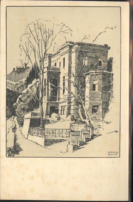 Eisenach Thueringen Fritz Reuter Villa Zeichnung