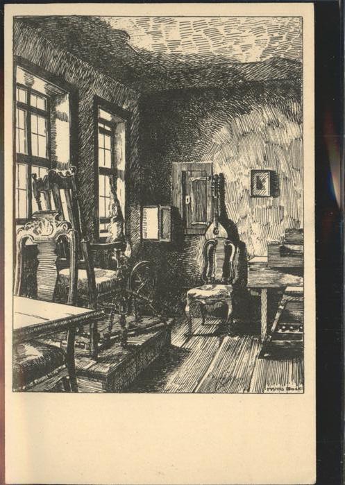 Eisenach Thueringen Aus dem Bach Haus _ Wohnzimmer Federzei