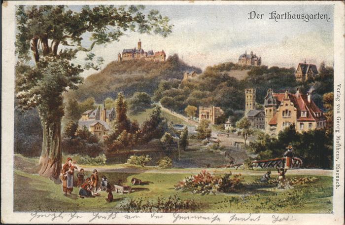 Eisenach Thueringen Der Rathausgarten