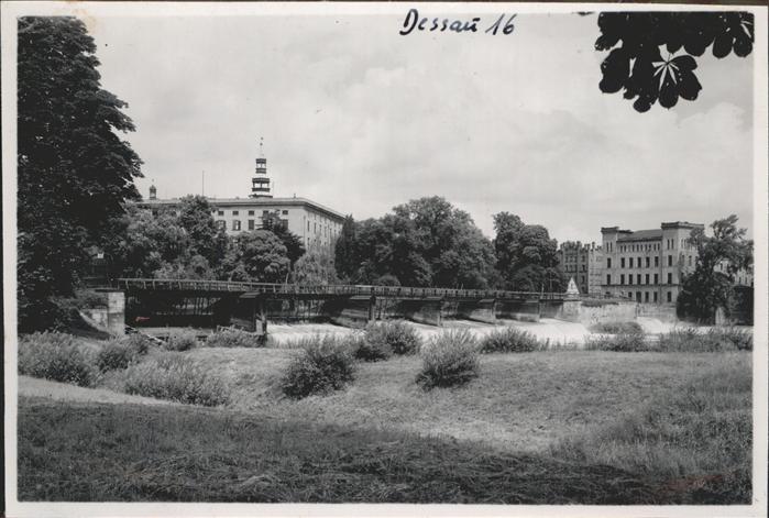 Dessau-Rosslau Gestänge mit Schloss und Mühle