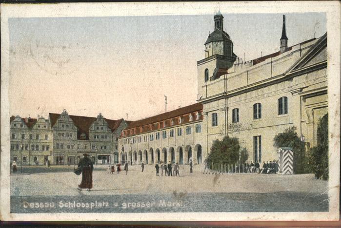 Dessau-Rosslau Schlossplatz und grosser Markt