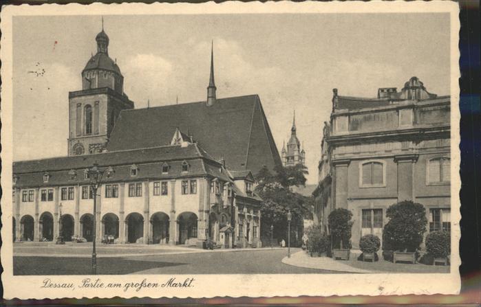 Dessau-Rosslau Partie am grossen Markt