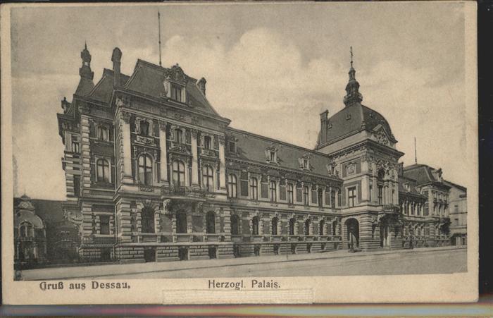 Dessau-Rosslau Herzogl Palais Aufklappkarte