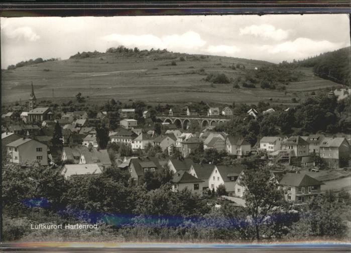 Hartenrod Gladenbach Teilansicht mit Eisenbahnbrücke