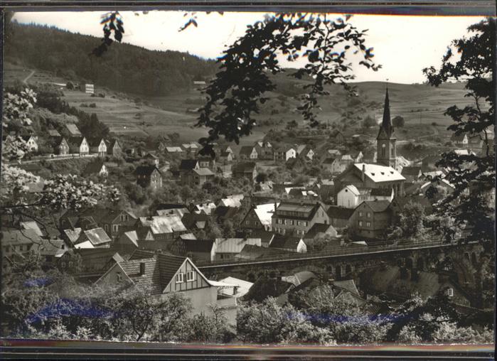 Hartenrod Gladenbach Blick auf Ort und Kirche