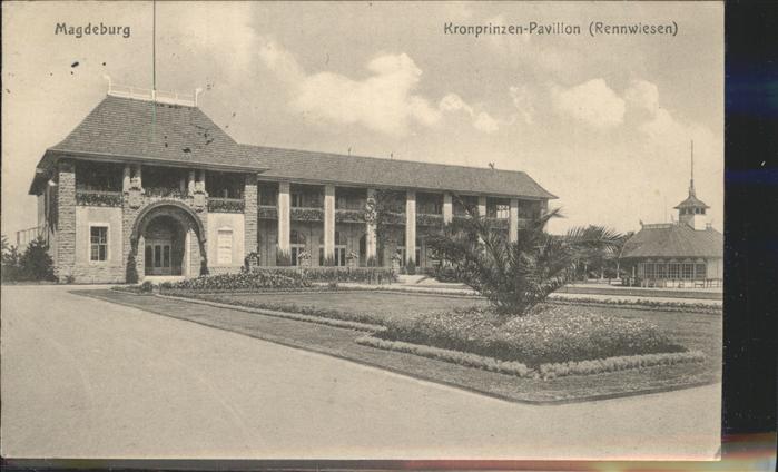 MAGDEBURG  CITY Kronprinzen Pavillon Rennwiesen