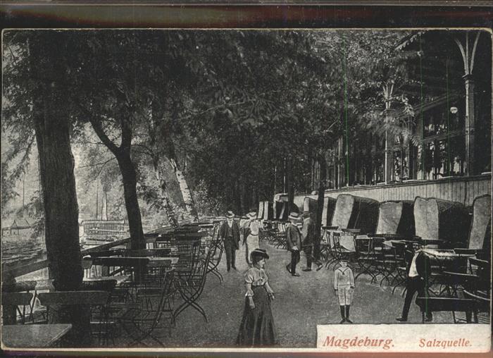 MAGDEBURG  CITY Salzquelle Gartenterrasse