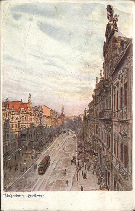 MAGDEBURG  CITY Breiteweg Strassenbahn