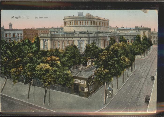 MAGDEBURG  CITY Stadttheater Goldfenster