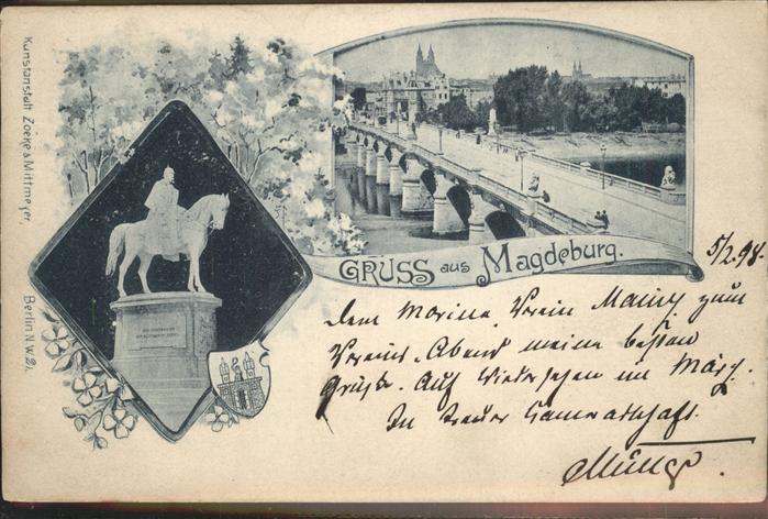 Magdeburg Brücke Denkmal