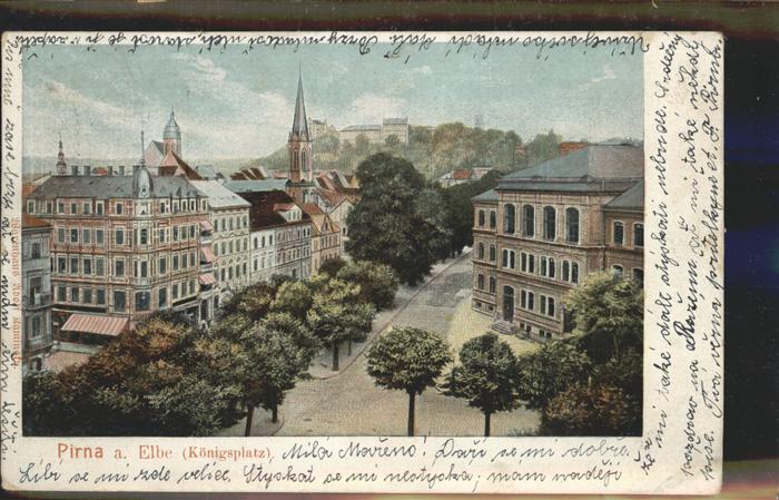 Pirna Elbe Sachsen Koenigsplatz