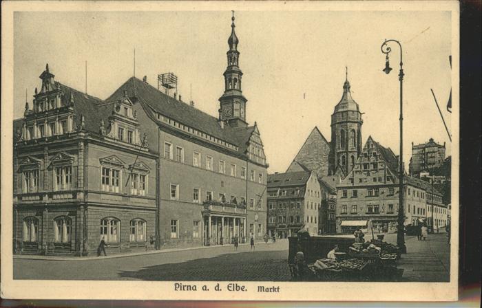 Pirna Elbe Sachsen Markt