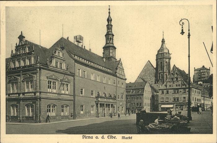 Pirna Elbe Sachsen Markt