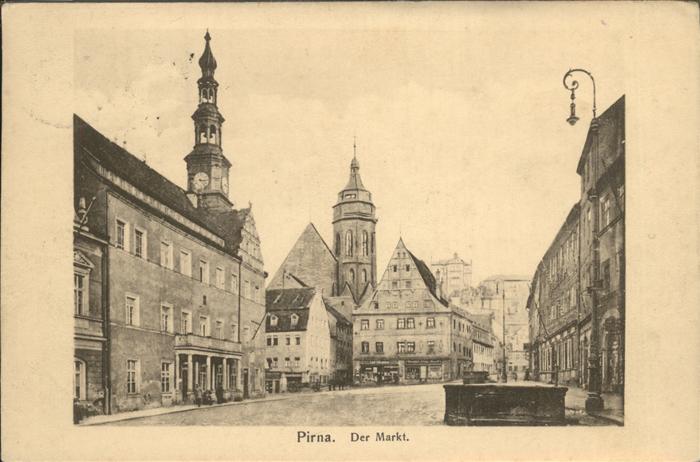 Pirna Elbe Sachsen Der Markt