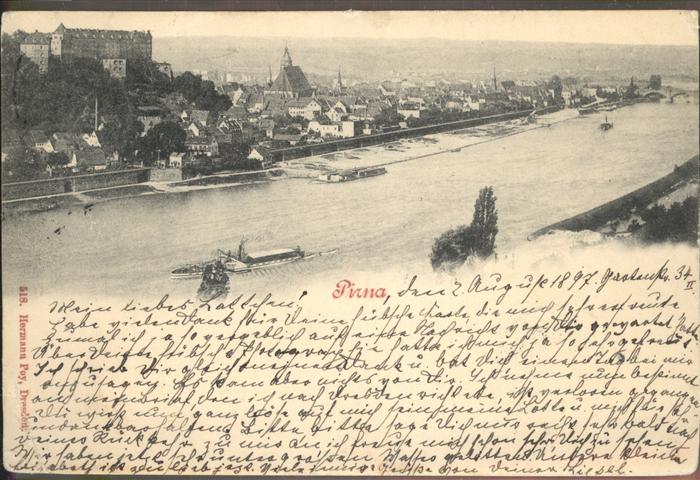 Pirna Elbe Sachsen Elbe Sonnenstein