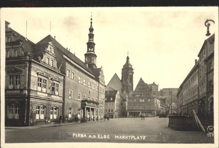 Pirna Elbe Sachsen Marktplatz