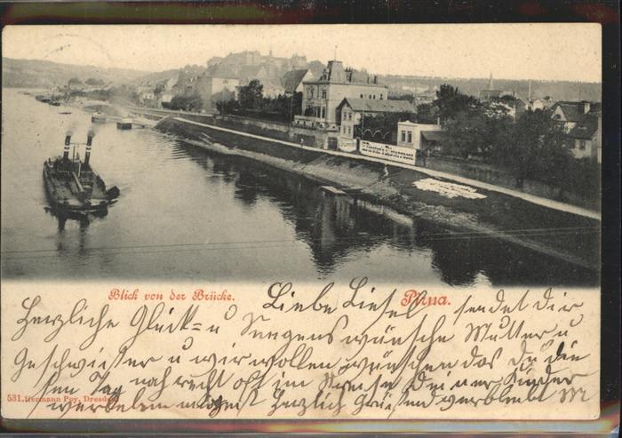 Pirna Elbe Sachsen Elbe Dampfer