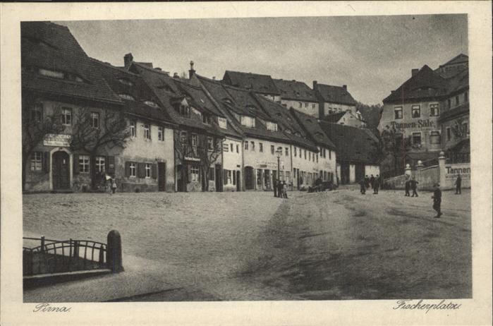 Pirna Elbe Sachsen Fischerplatz