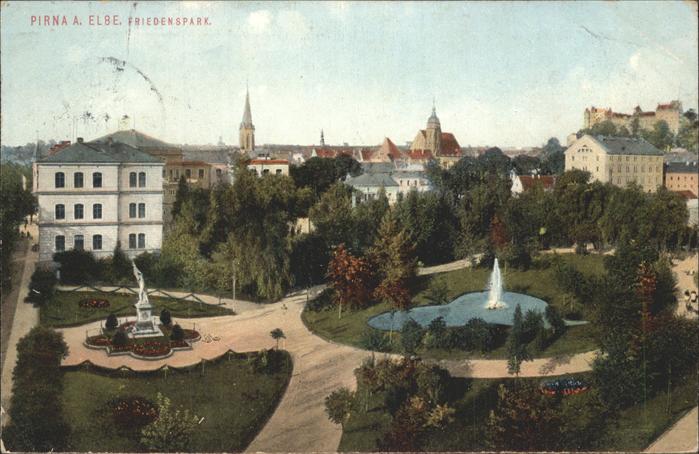 Pirna Elbe Sachsen Friedenspark