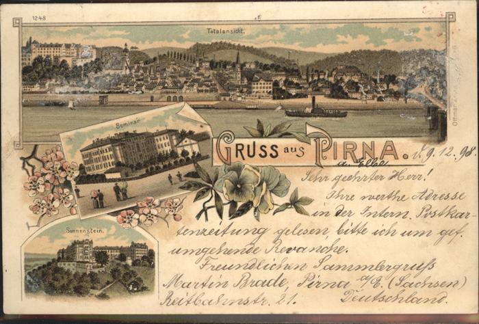 Pirna Elbe Sachsen Seminar Sonnenstein