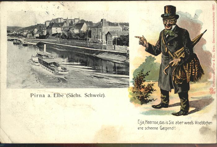 Pirna Elbe Sachsen Elbe Dampfer