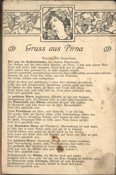Pirna Elbe Sachsen Bei uns im Sachsenlande...