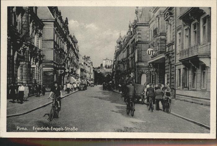 Pirna Elbe Sachsen Friedrich-Engels-Strasse