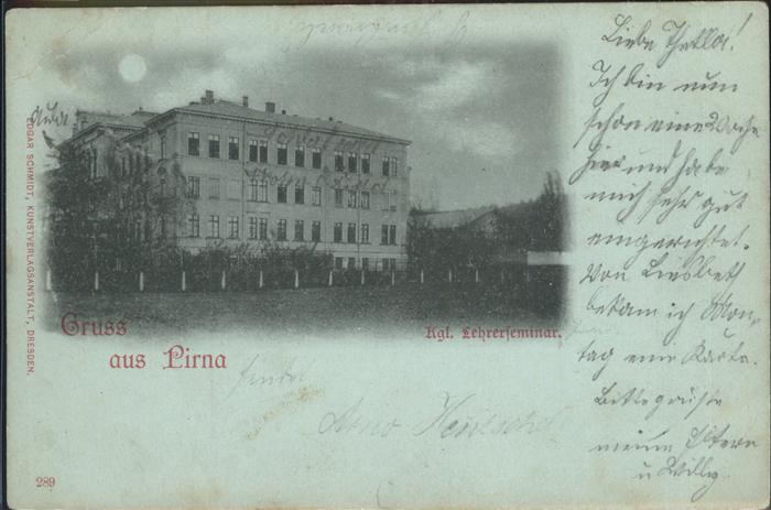 Pirna Elbe Sachsen Kgl. Lehrerseminar