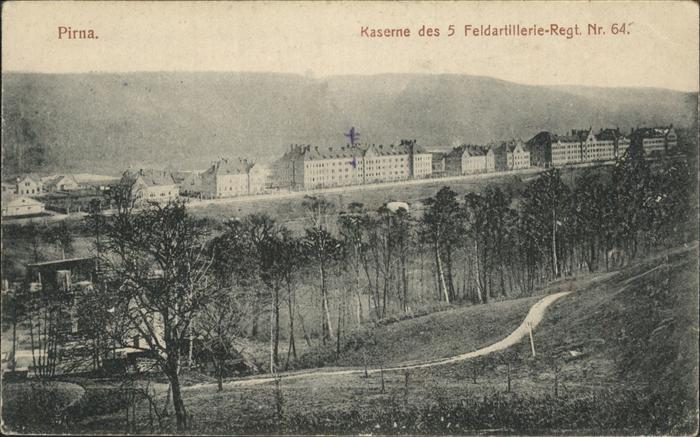 Pirna Elbe Sachsen Kaserne des 5. Feldartillerie-Regt. Nr. 64