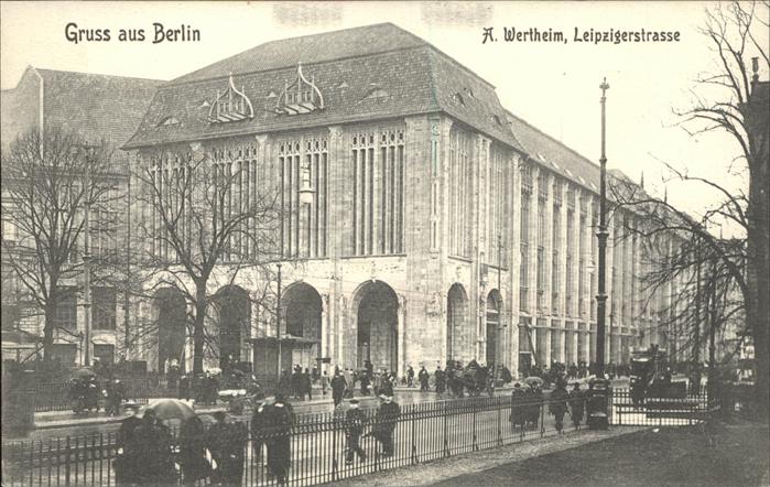 BERLIN  CITY A. Wertheim Leipzigerstrasse