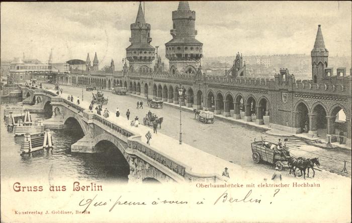 BERLIN CITY Oberbaumbruecke Hochbah