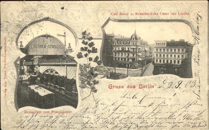 Berlin Unter den Linden Restaurant Franziskane