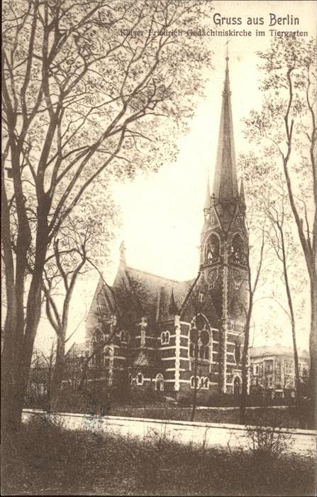 BERLIN CITY Kaiser Friedrich Gedaechtniskirche Tiergarten