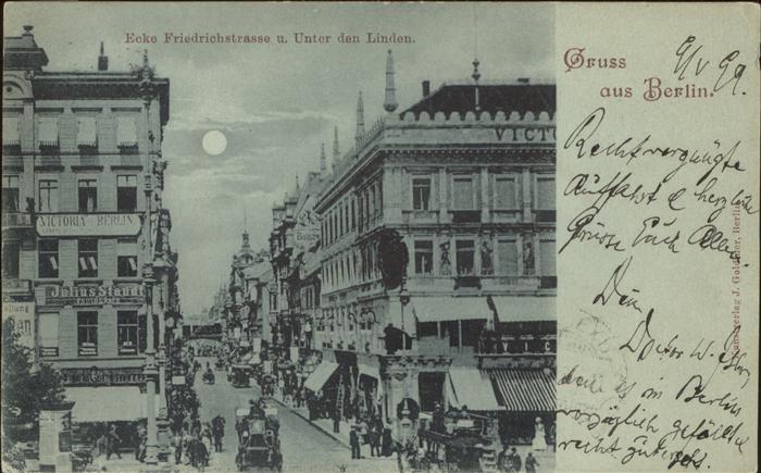 BERLIN CITY Ecke Friedrichstrasse Unter den Linden