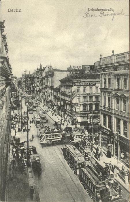 BERLIN CITY Leipzigerstrasse Strassenbahn