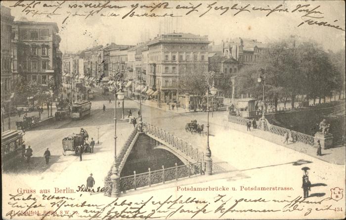 BERLIN CITY Potsdamer Bruecke Strassenbahn