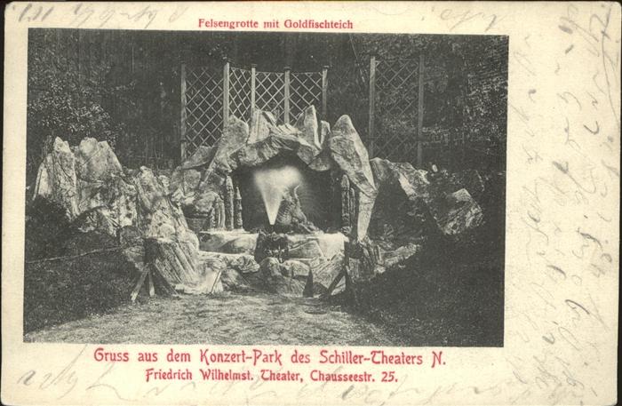 BERLIN CITY Konzert Park Schiller Theater Wilhelmstrasse Chausseestrasse