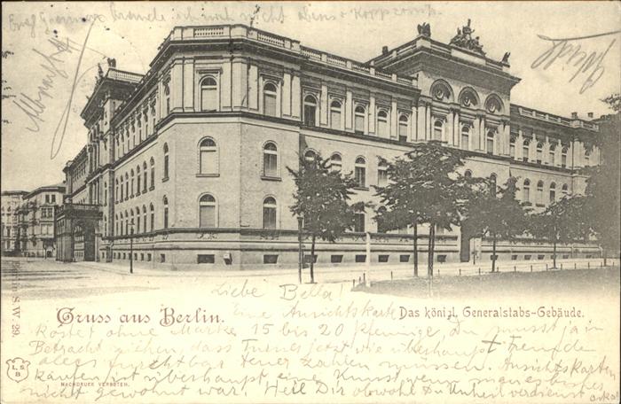 BERLIN CITY koenigliches Generalstabsgebaeude